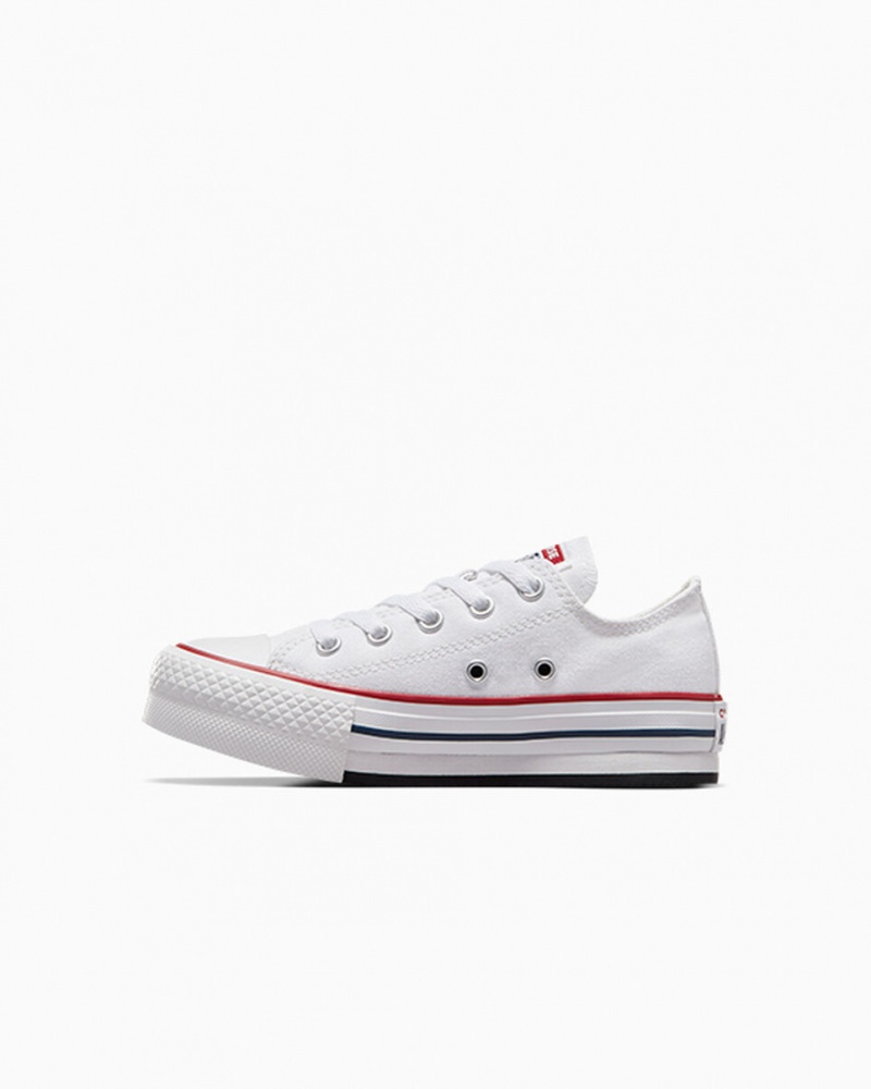 Converse Chuck Taylor All Star Lift Platformie Białe Granatowe | 459317-RWK