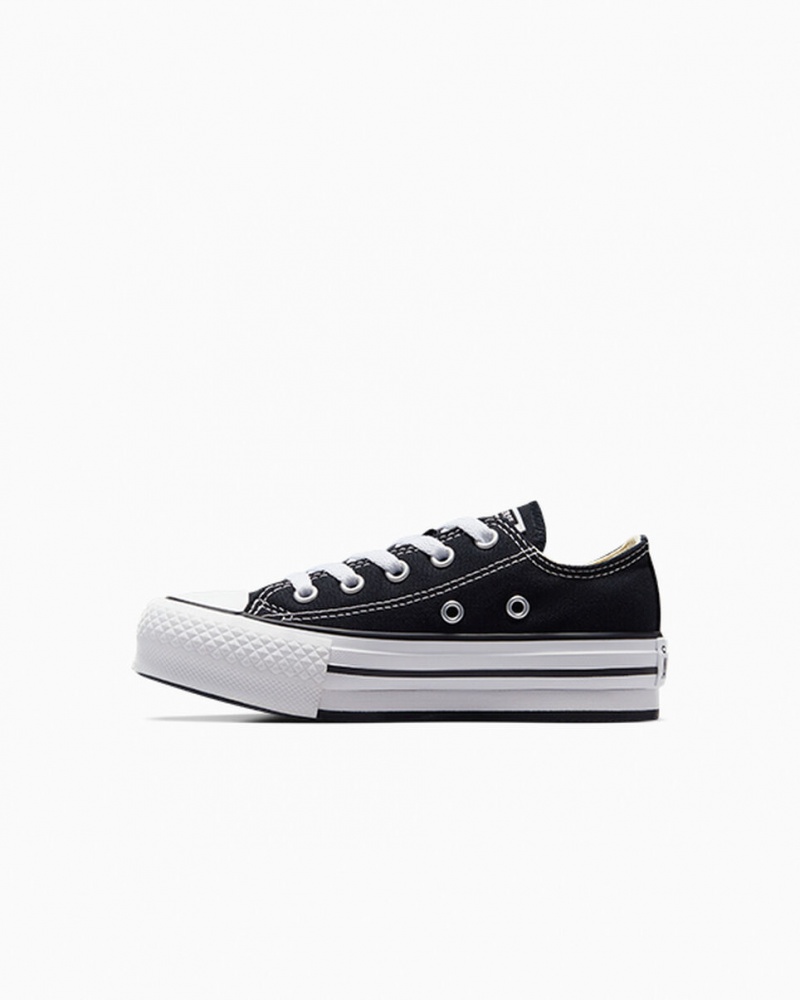 Converse Chuck Taylor All Star Lift Platformie Czarne Białe Czarne | 201346-HOY