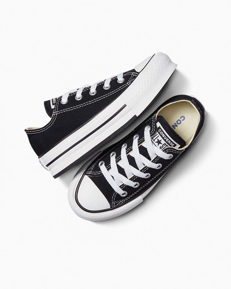 Converse Chuck Taylor All Star Lift Platformie Czarne Białe Czarne | 201346-HOY