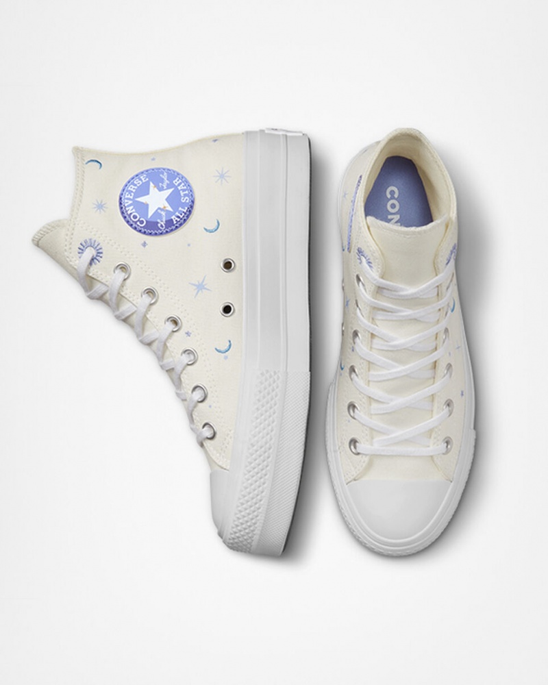 Converse Chuck Taylor All Star Lift Platformie Celestial Fioletowe | 193645-VEG