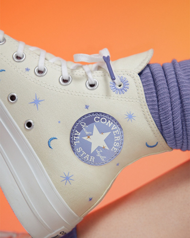 Converse Chuck Taylor All Star Lift Platformie Celestial Fioletowe | 193645-VEG