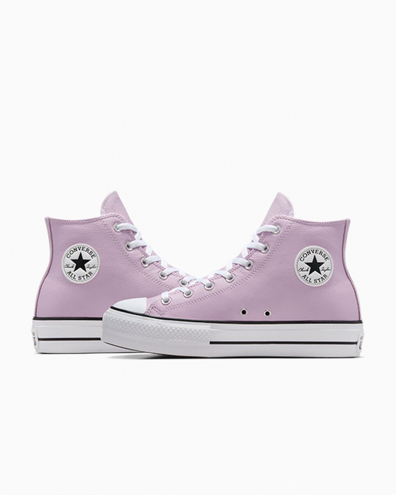 Converse Chuck Taylor All Star Lift Platformie Excess Materials Białe Czarne | 096732-UCO