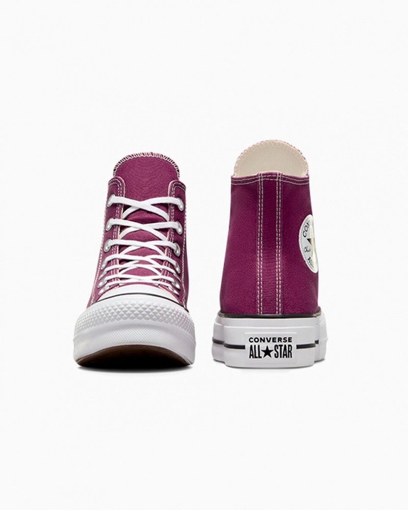 Converse Chuck Taylor All Star Lift Platformie Seasonal Color Białe Czarne | 178390-JEP