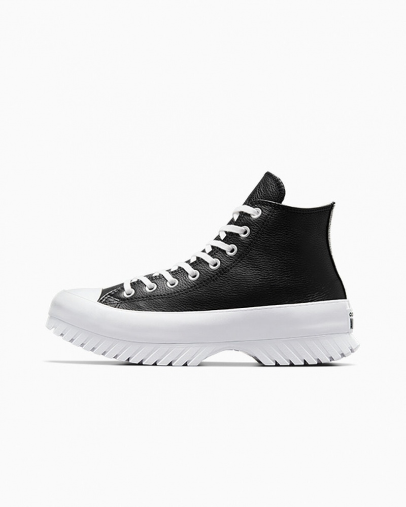 Converse Chuck Taylor All Star Lugged 2.0 Skórzane Czarne Białe | 254690-ULW