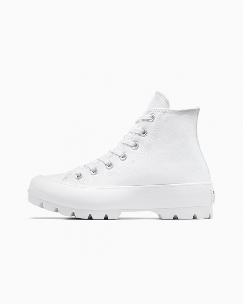 Converse Chuck Taylor All Star Lugged Białe Czarne Białe | 654923-XQY