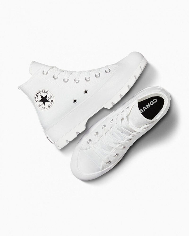 Converse Chuck Taylor All Star Lugged Białe Czarne Białe | 654923-XQY