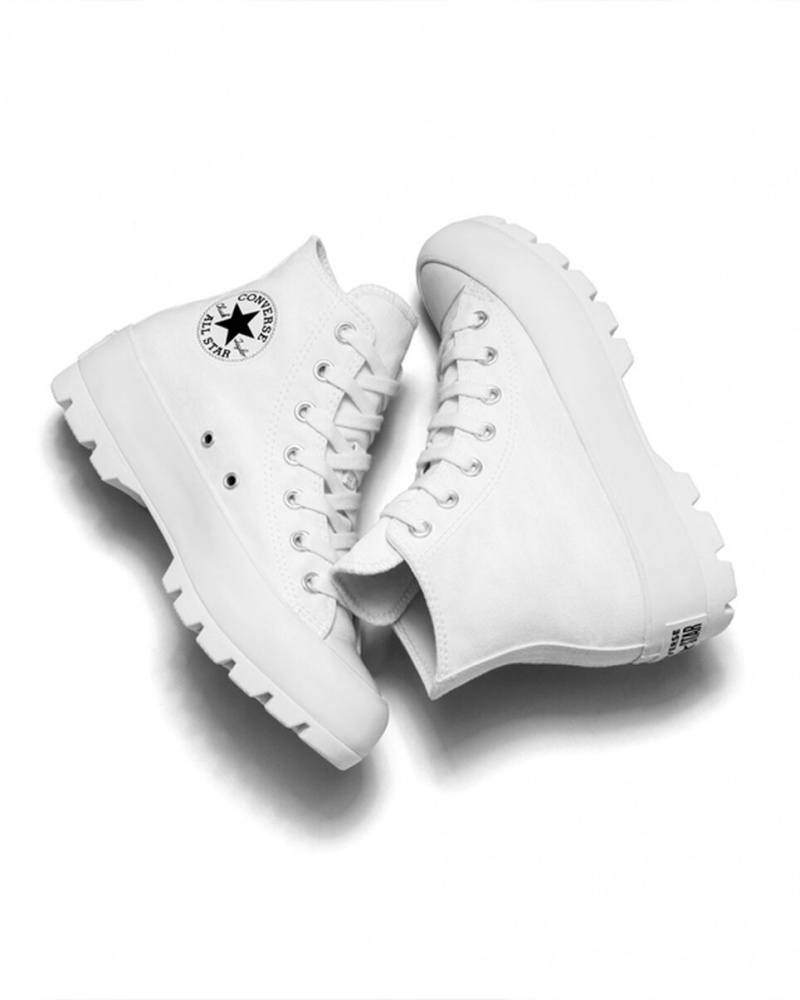 Converse Chuck Taylor All Star Lugged Białe Czarne Białe | 654923-XQY