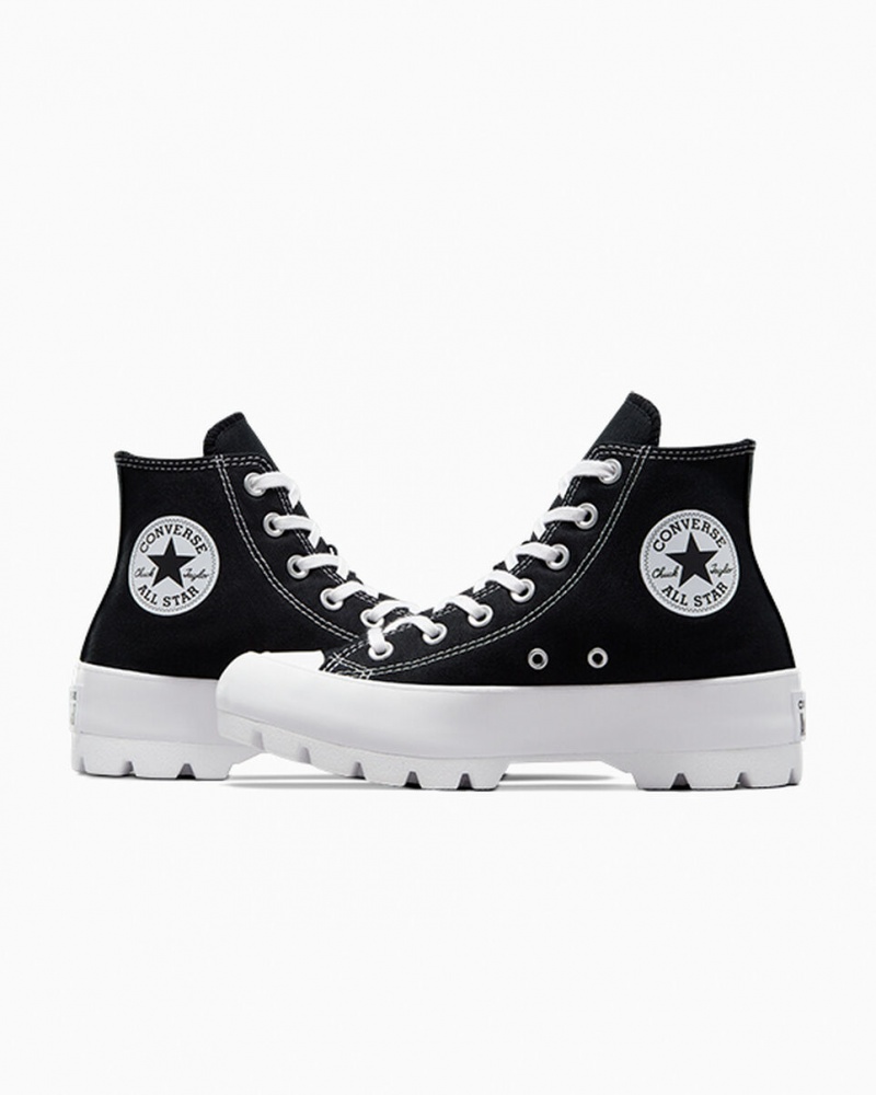 Converse Chuck Taylor All Star Lugged Czarne Białe Czarne | 614975-USE