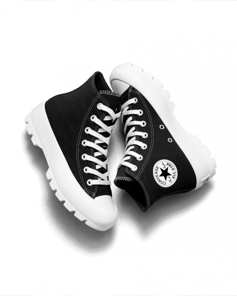 Converse Chuck Taylor All Star Lugged Czarne Białe Czarne | 614975-USE