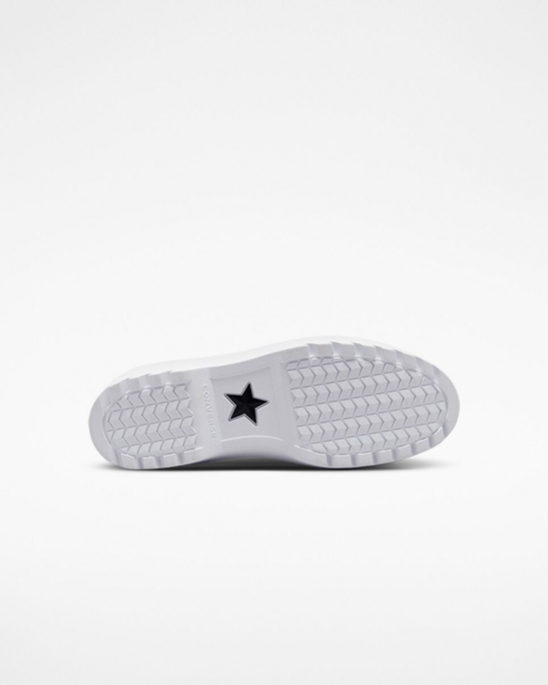 Converse Chuck Taylor All Star Lugged Lift Platformie Płócienne Białe Białe Czarne | 931854-IRF