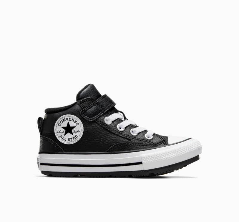 Converse Chuck Taylor All Star Malden Streetwear Boot Czarne Czarne Białe | 572089-XKD