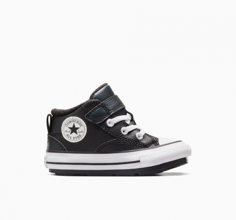 Converse Chuck Taylor All Star Malden Streetwear Boot Czarne Czarne Białe | 758309-YJI