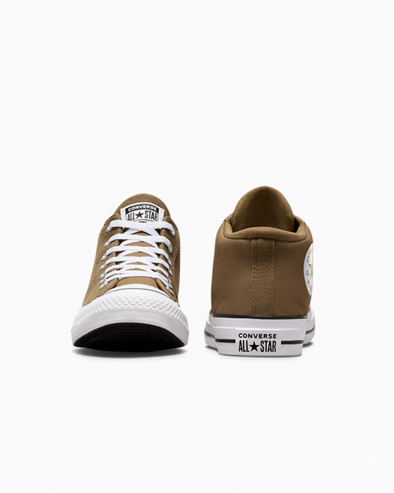 Converse Chuck Taylor All Star Malden Streetwear Vintage Sportowe Brązowe Białe Czarne | 039786-MTD