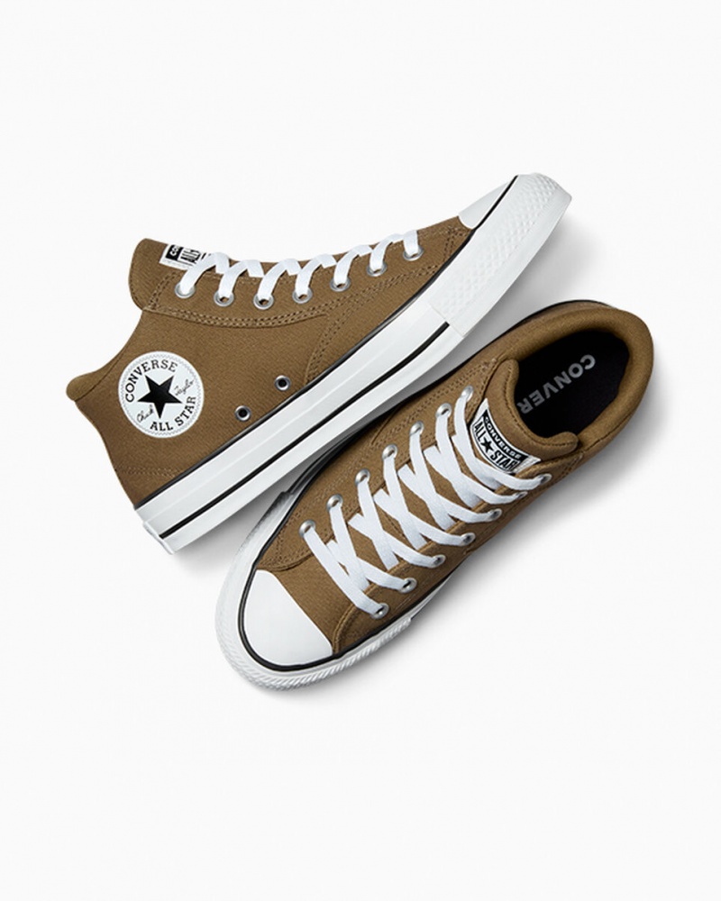 Converse Chuck Taylor All Star Malden Streetwear Vintage Sportowe Brązowe Białe Czarne | 605831-RBI