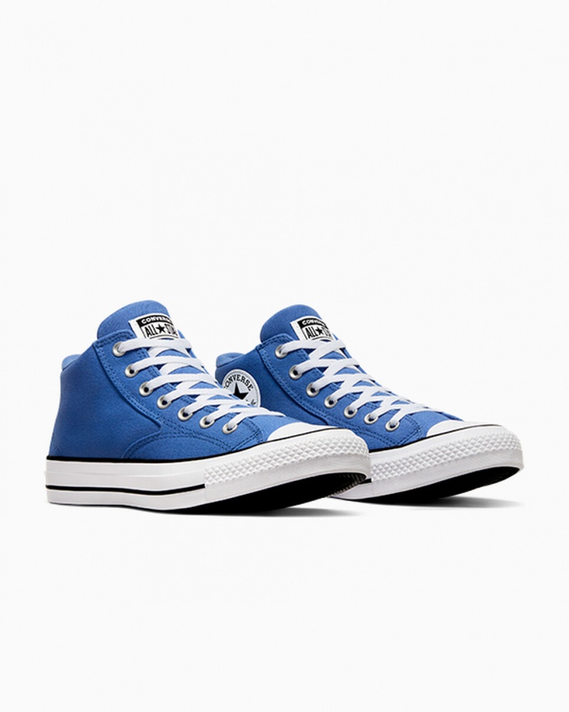 Converse Chuck Taylor All Star Malden Streetwear Vintage Sportowe Niebieskie Białe Czarne | 034157-HIT