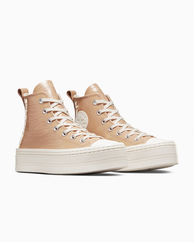 Converse Chuck Taylor All Star Modern Lift Platformie Embossed Epic Dune / Epic Dune / Egret | 924568-KOM