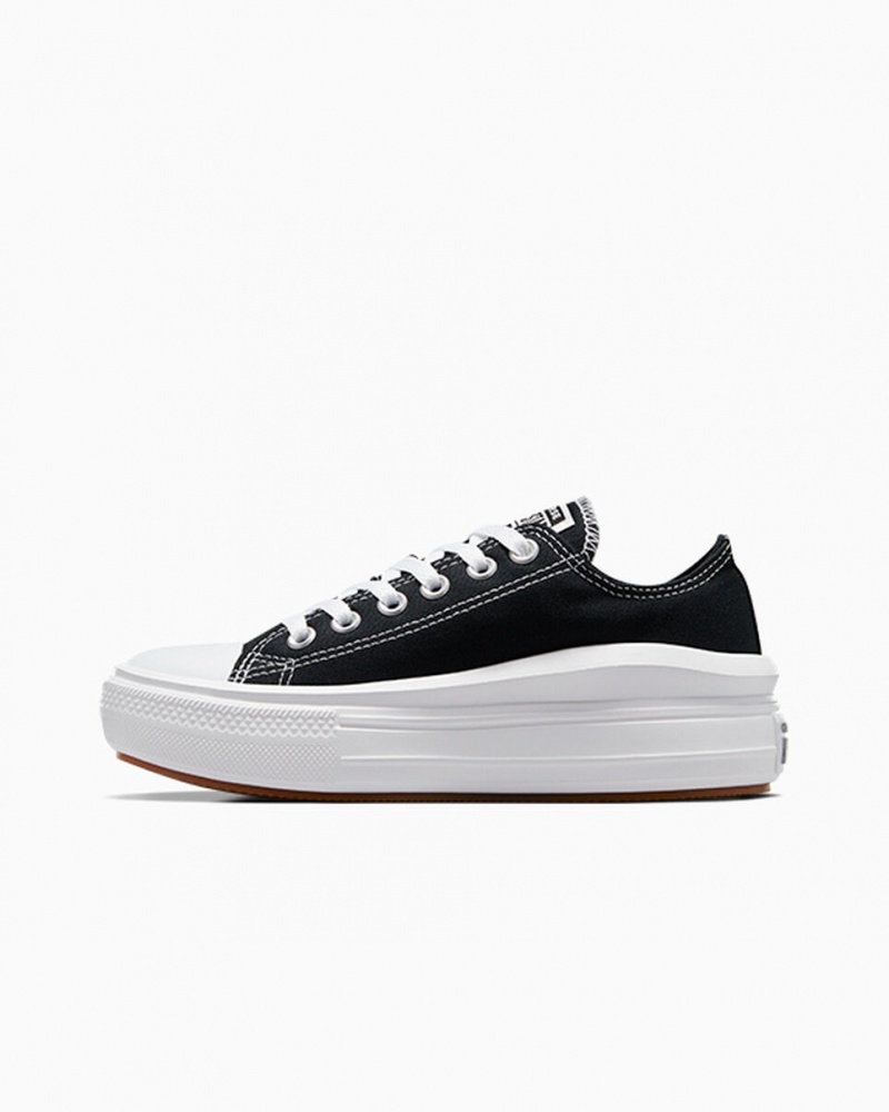 Converse Chuck Taylor All Star Move Platformie Czarne Białe Białe | 861907-NKO