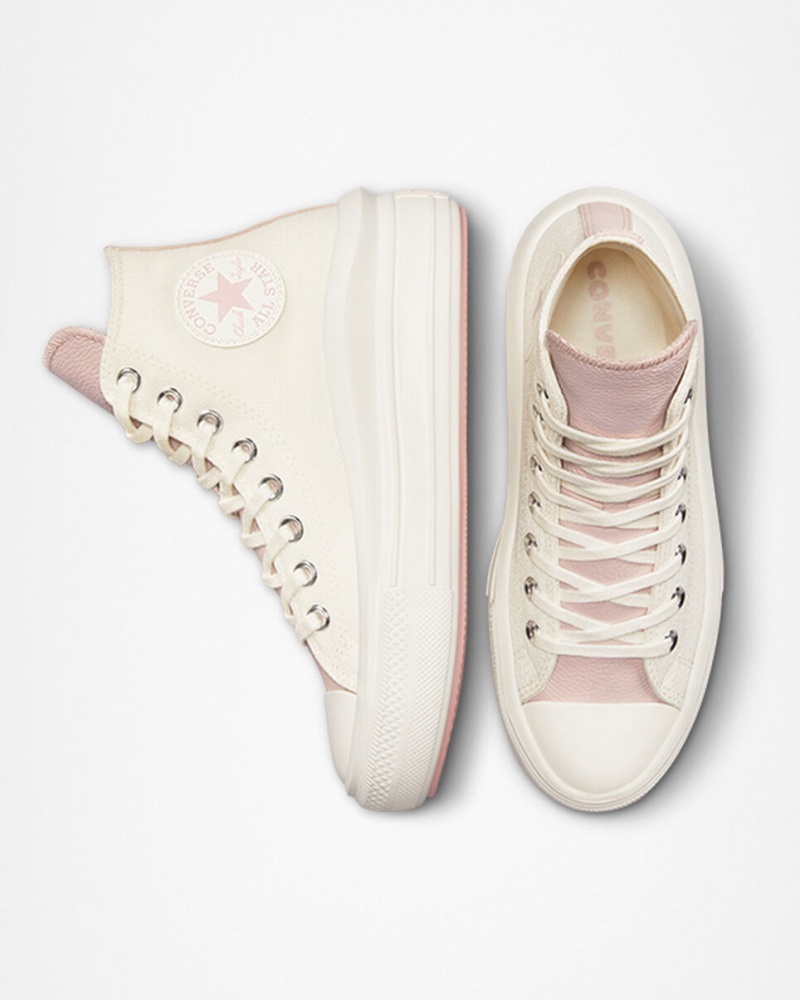 Converse Chuck Taylor All Star Move Platformie Tonal Materials Różowe | 269713-RCO