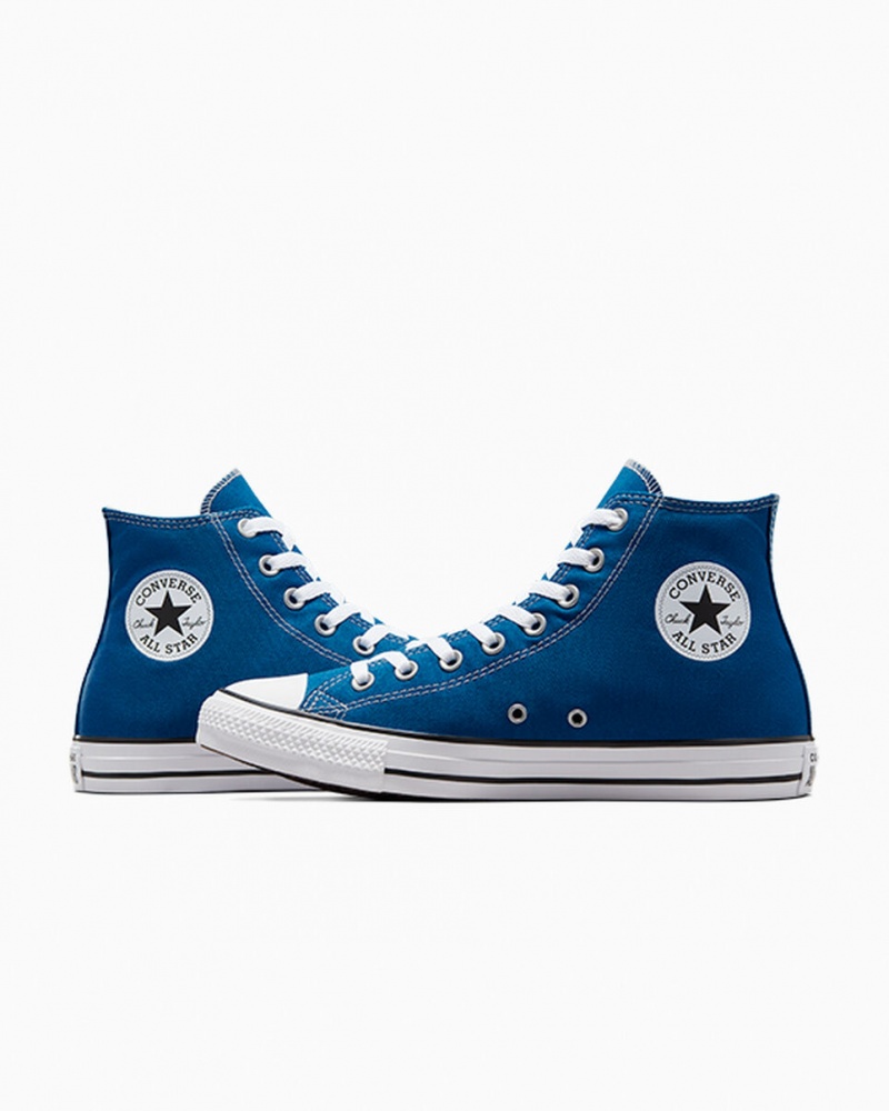 Converse Chuck Taylor All Star Niebieskie Białe Białe | 490563-GKB