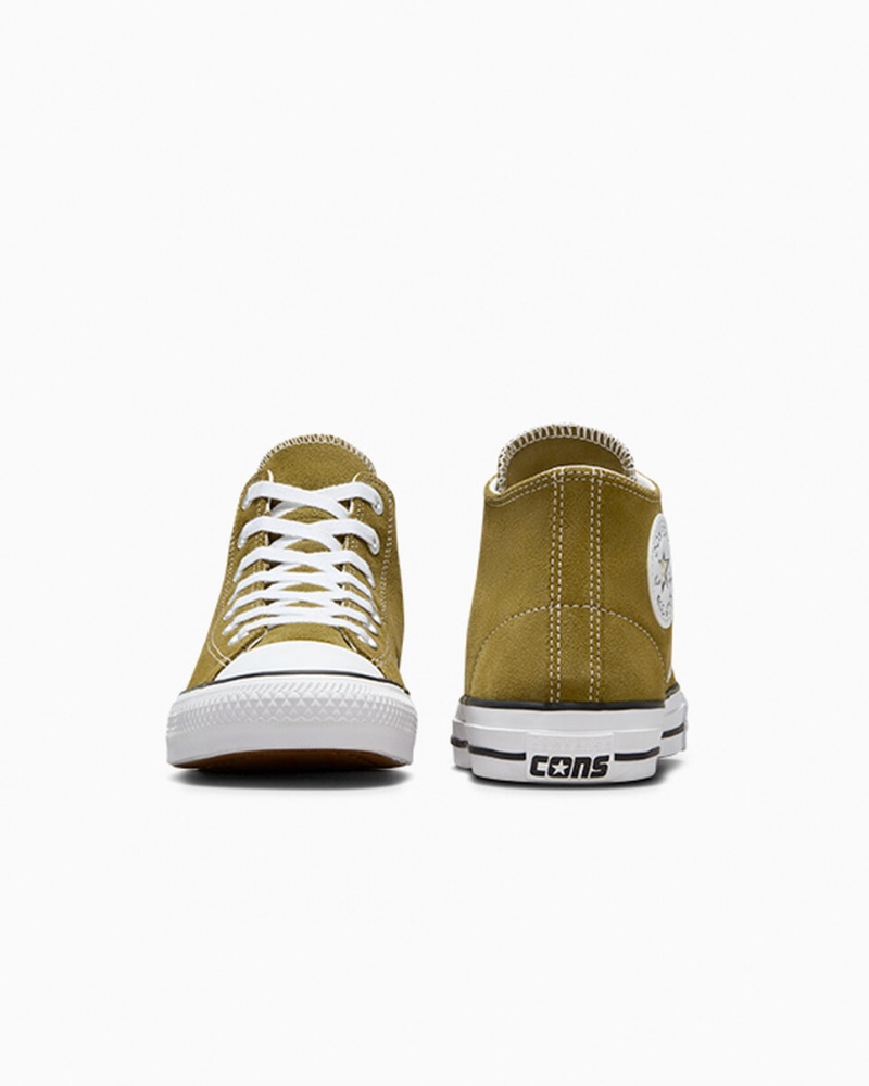 Converse Chuck Taylor All Star Pro Zamszowe Białe Czarne | 720863-PHD