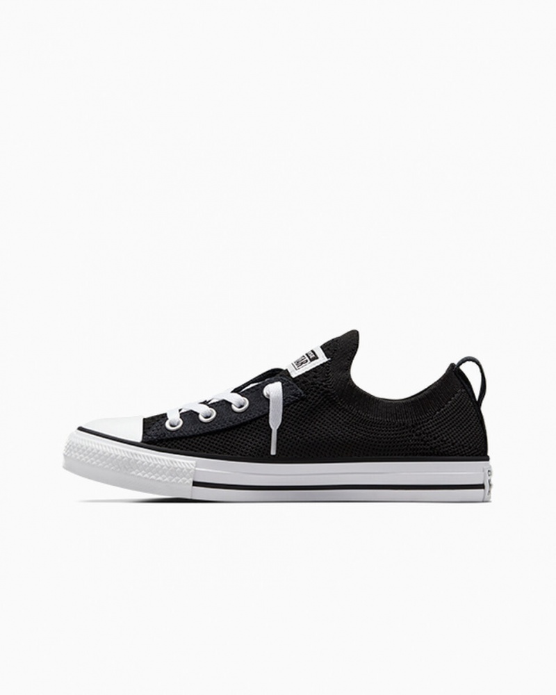 Converse Chuck Taylor All Star Shoreline Knit Slip Czarne Białe Czarne | 258764-WGS