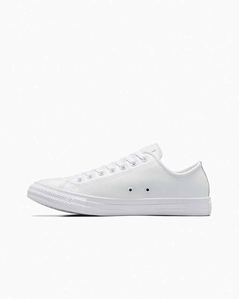 Converse Chuck Taylor All Star Skórzane Białe | 154698-YMC