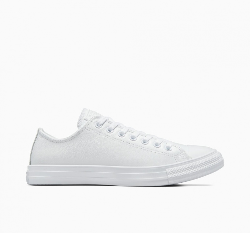 Converse Chuck Taylor All Star Skórzane Białe | 154698-YMC