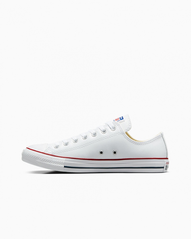 Converse Chuck Taylor All Star Skórzane Białe | 486120-PRJ