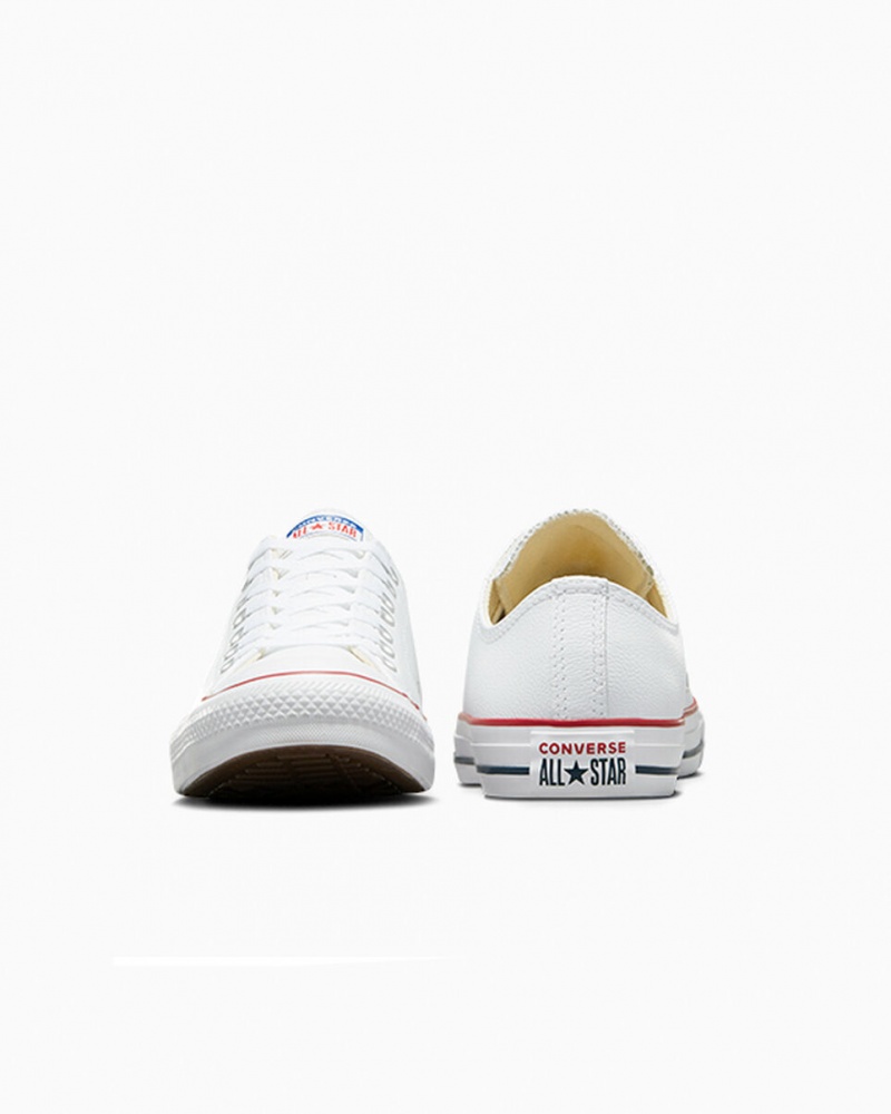 Converse Chuck Taylor All Star Skórzane Białe | 486120-PRJ