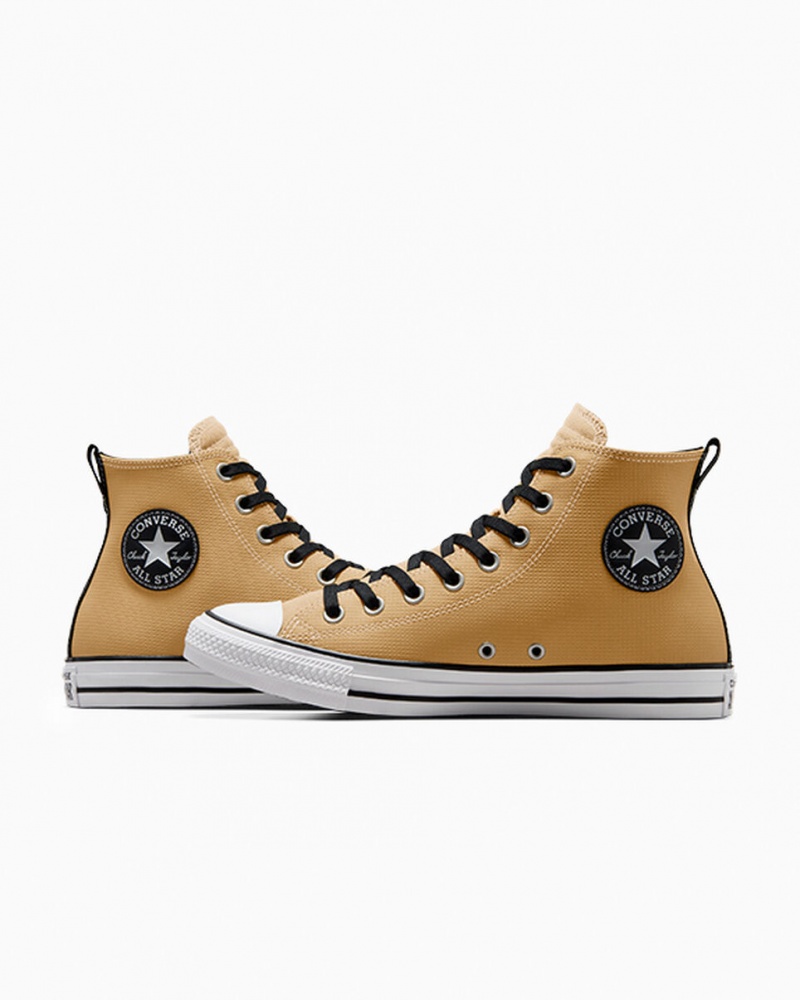 Converse Chuck Taylor All Star Skórzane Czarne Białe | 123985-VSK