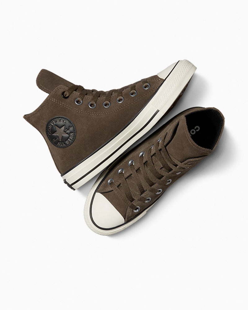 Converse Chuck Taylor All Star Zamszowe Czarne | 274915-BYE