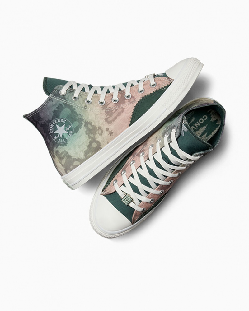 Converse Chuck Taylor All Star ¡Mi Gente! Zielone Białe | 096728-MPH