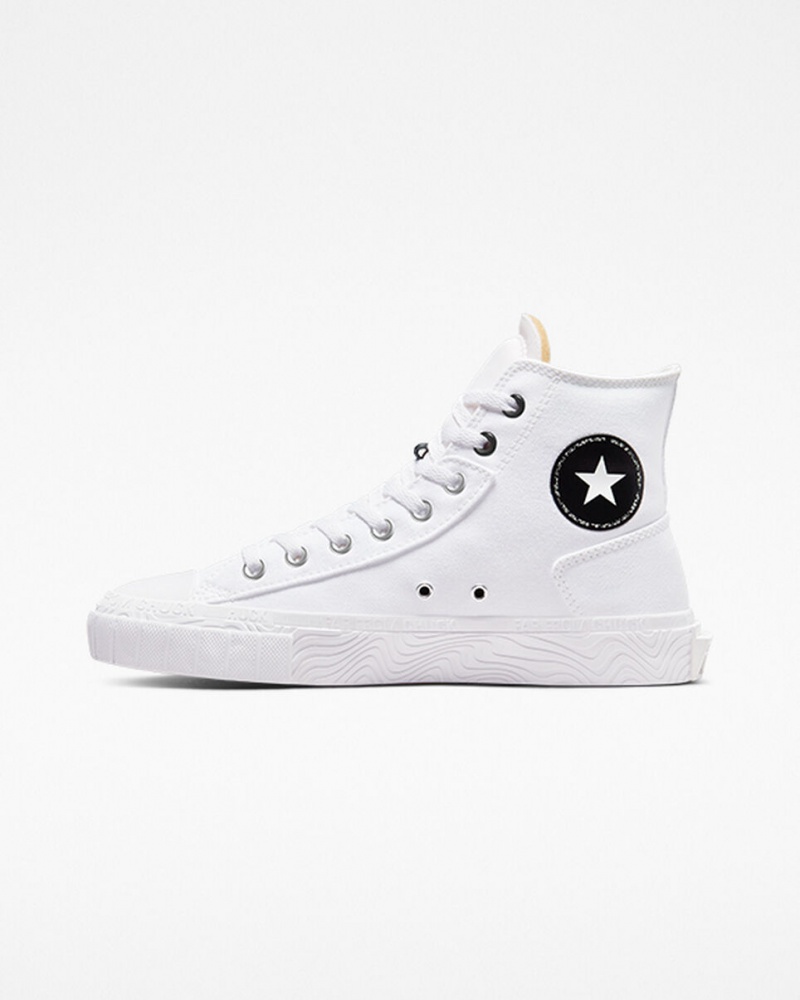 Converse Chuck Taylor Alt Star Płócienne Białe Czarne Białe | 605731-AMG