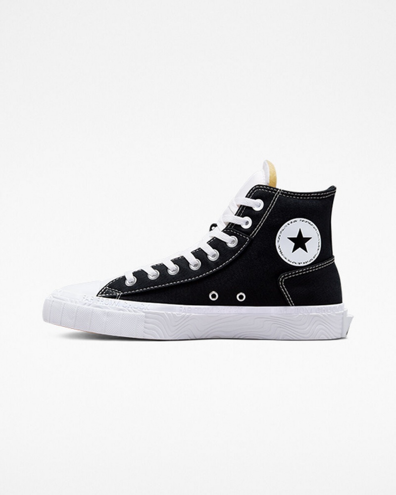 Converse Chuck Taylor Alt Star Płócienne Czarne Białe Białe | 028694-URJ