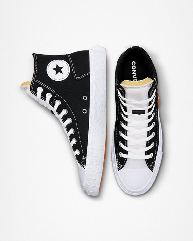 Converse Chuck Taylor Alt Star Płócienne Czarne Białe Białe | 028694-URJ