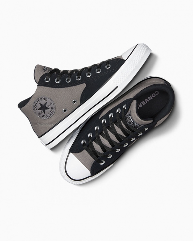 Converse Chuck Taylor Malden Streetwear Czarne Białe | 762418-UXK