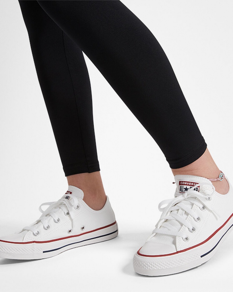 Converse Chuck Taylor Patch High Rise Leggings Czarne | 519742-BRU