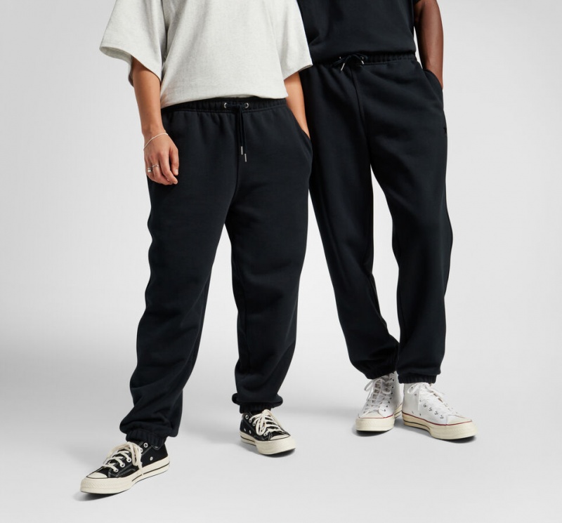 Converse Converse Gold Standard Loose-Fit Sweatpants Czarne | 061734-JMK