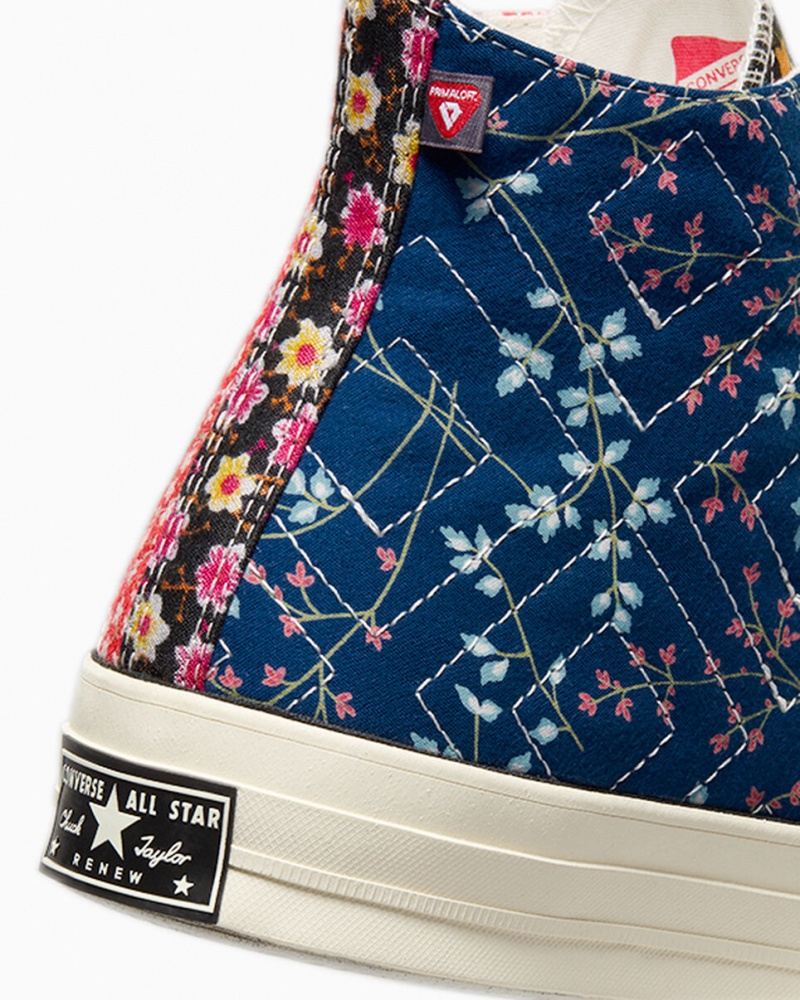 Converse Converse Upcycled Floral Chuck 70 Czarne Czerwone Niebieskie | 216803-FBZ