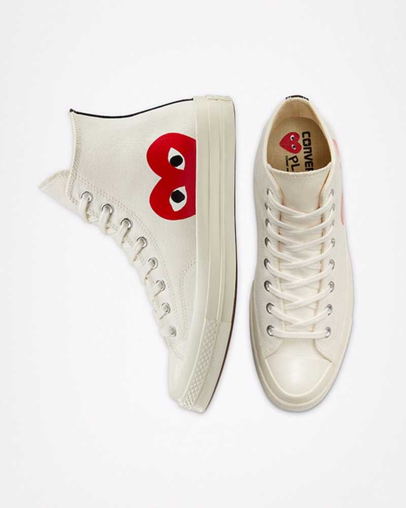 Converse Converse x Comme des Garçons PLAY Chuck 70 Białe Czerwone | 289765-GMB