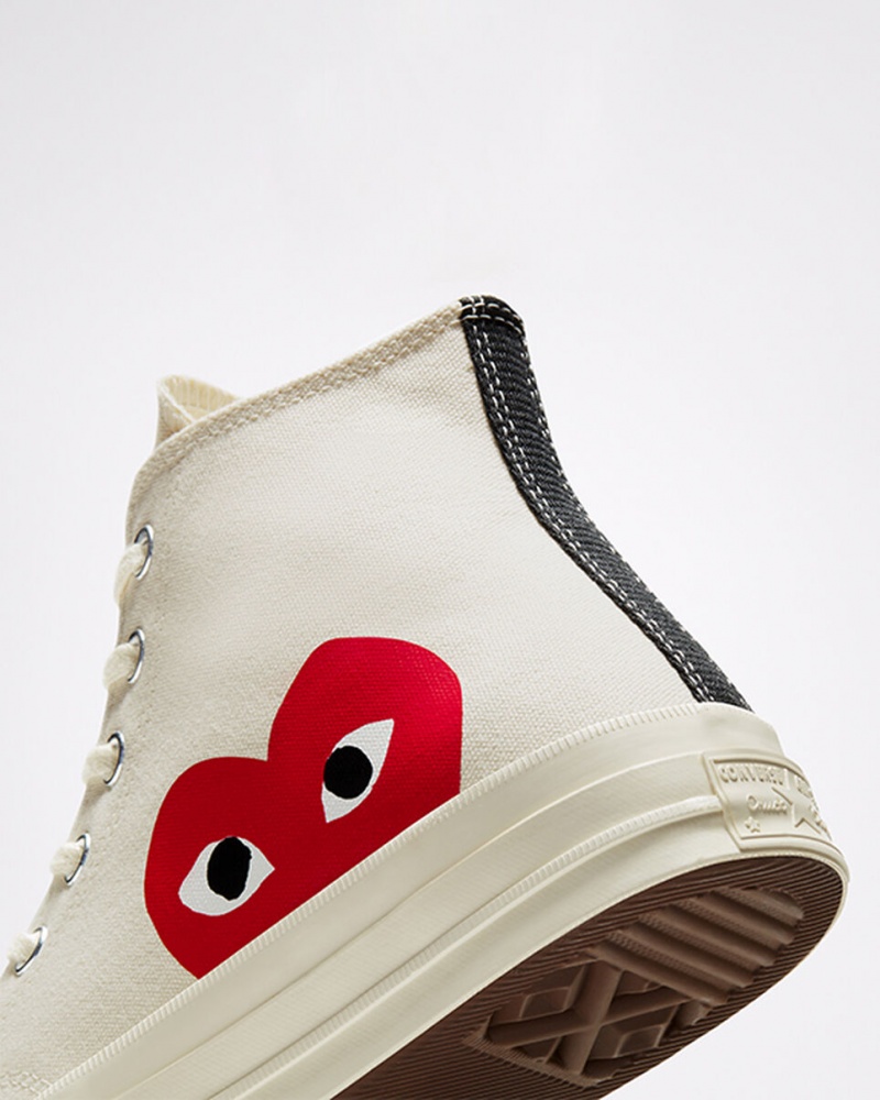 Converse Converse x Comme des Garçons PLAY Chuck 70 Białe Czerwone | 289765-GMB