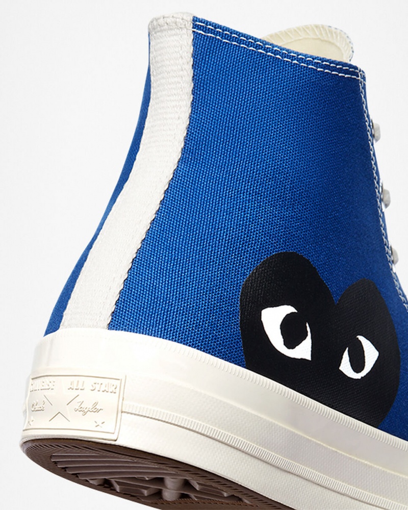 Converse Converse x Comme des Garçons PLAY Chuck 70 Niebieskie Czarne | 832975-VBL