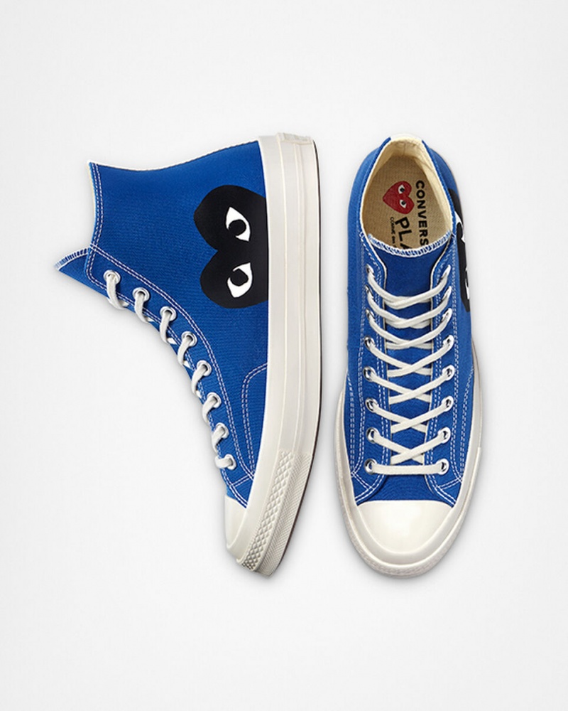 Converse Converse x Comme des Garçons PLAY Chuck 70 Niebieskie Czarne | 832975-VBL