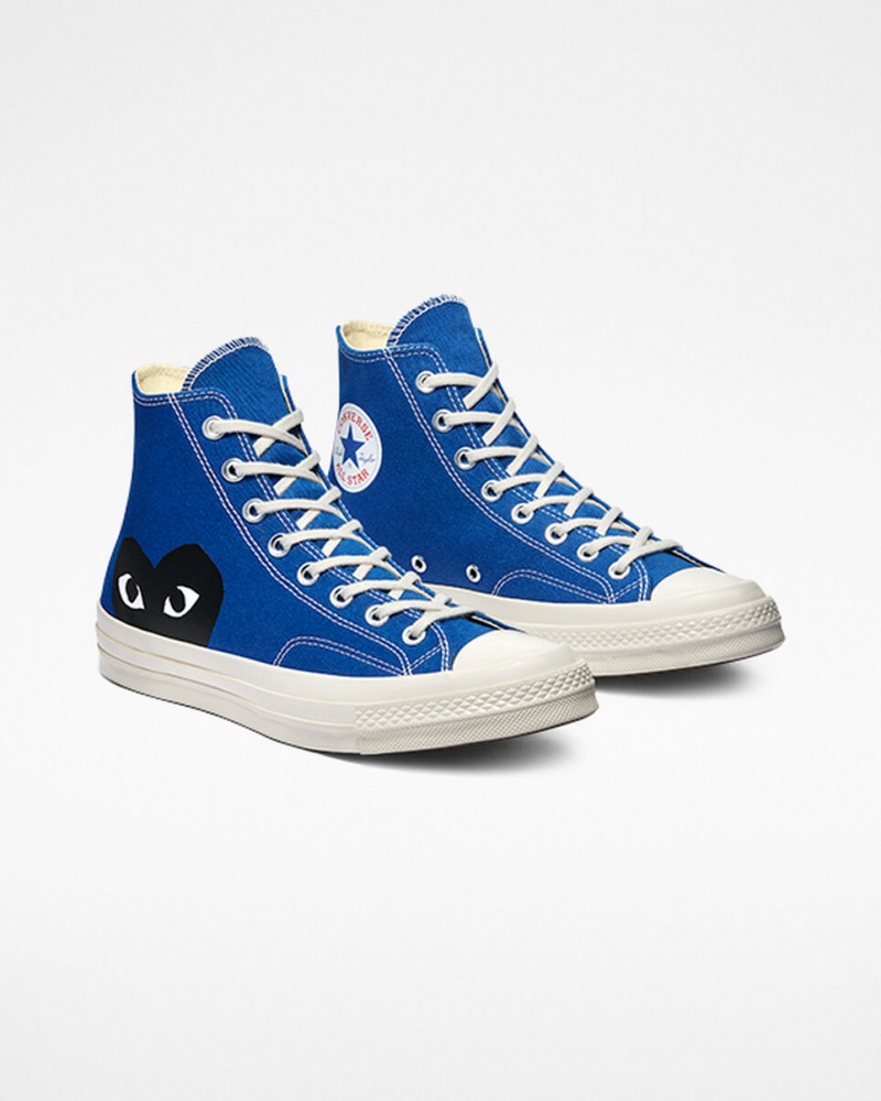 Converse Converse x Comme des Garçons PLAY Chuck 70 Niebieskie Czarne | 832975-VBL