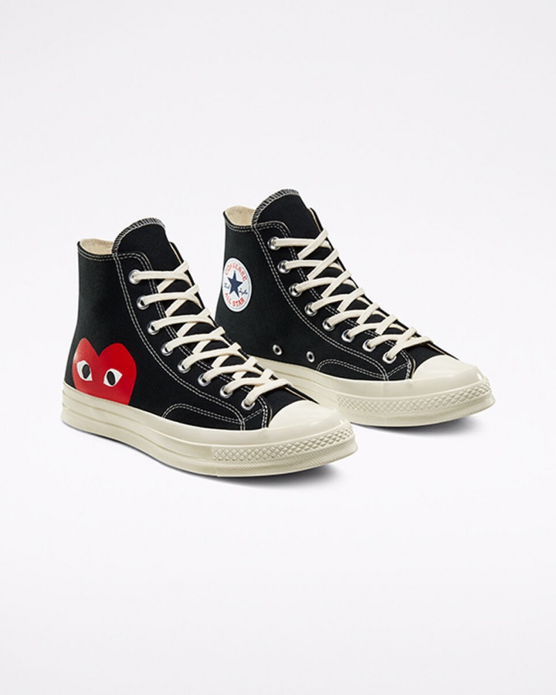 Converse Converse x Comme des Garçons PLAY Chuck 70 Czarne Białe Czerwone | 218645-TXG