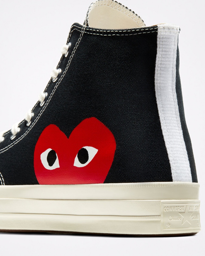 Converse Converse x Comme des Garçons PLAY Chuck 70 Czarne Białe Czerwone | 218645-TXG