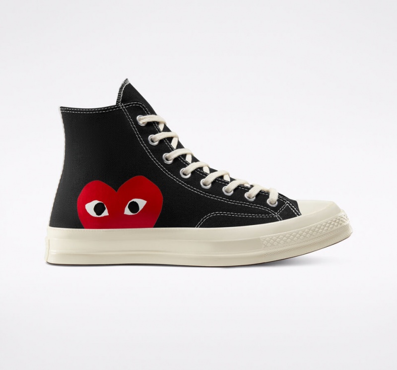 Converse Converse x Comme des Garçons PLAY Chuck 70 Czarne Białe Czerwone | 218645-TXG