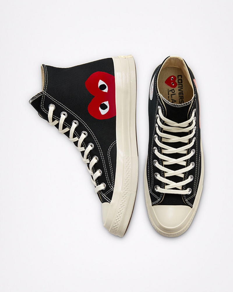 Converse Converse x Comme des Garçons PLAY Chuck 70 Czarne Białe Czerwone | 912036-GQY