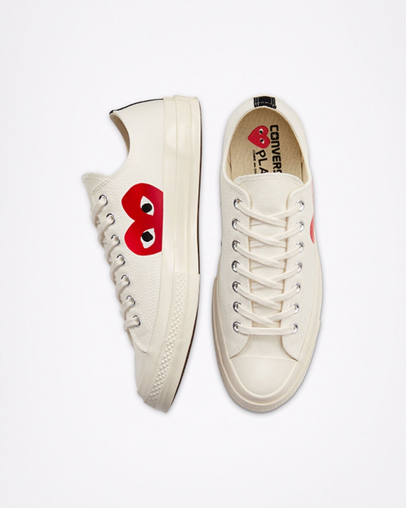 Converse Converse x Comme des Garçons PLAY Chuck 70 Białe Czerwone | 540817-FTS