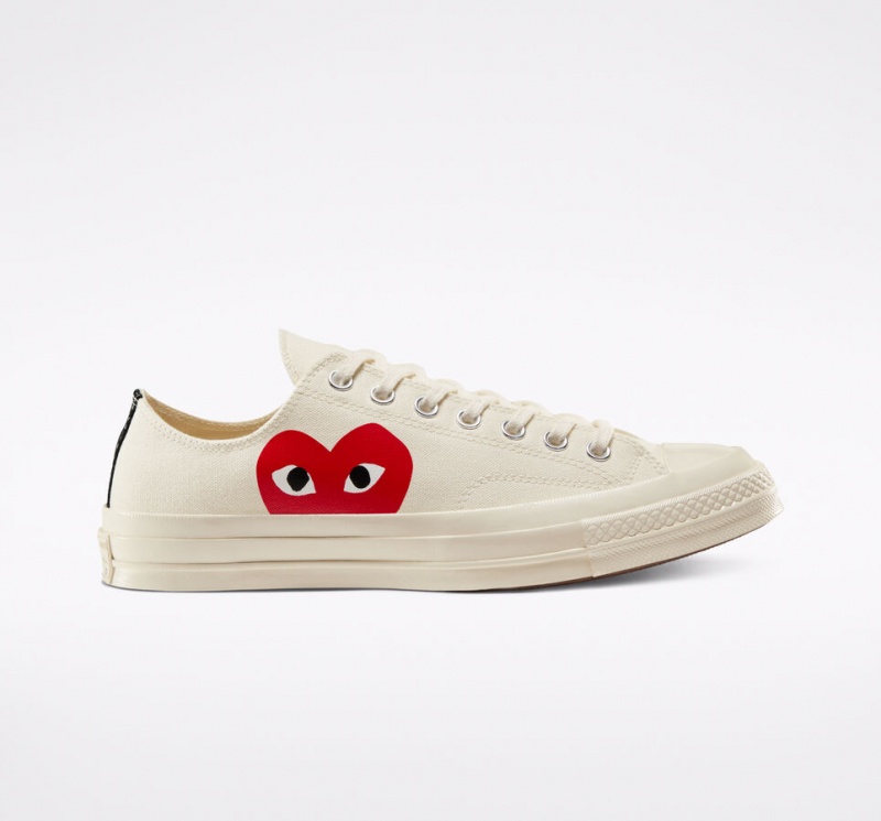 Converse Converse x Comme des Garçons PLAY Chuck 70 Białe Czerwone | 540817-FTS